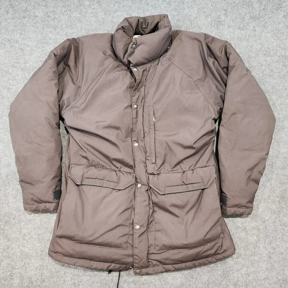 VTG 80s The North Face Mens XL Brown Label‎ USA Made Goose Down Puffer Jacket